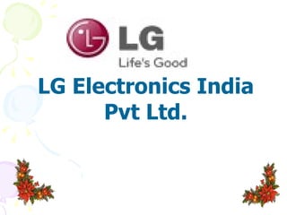 LG Electronics India Pvt Ltd. 