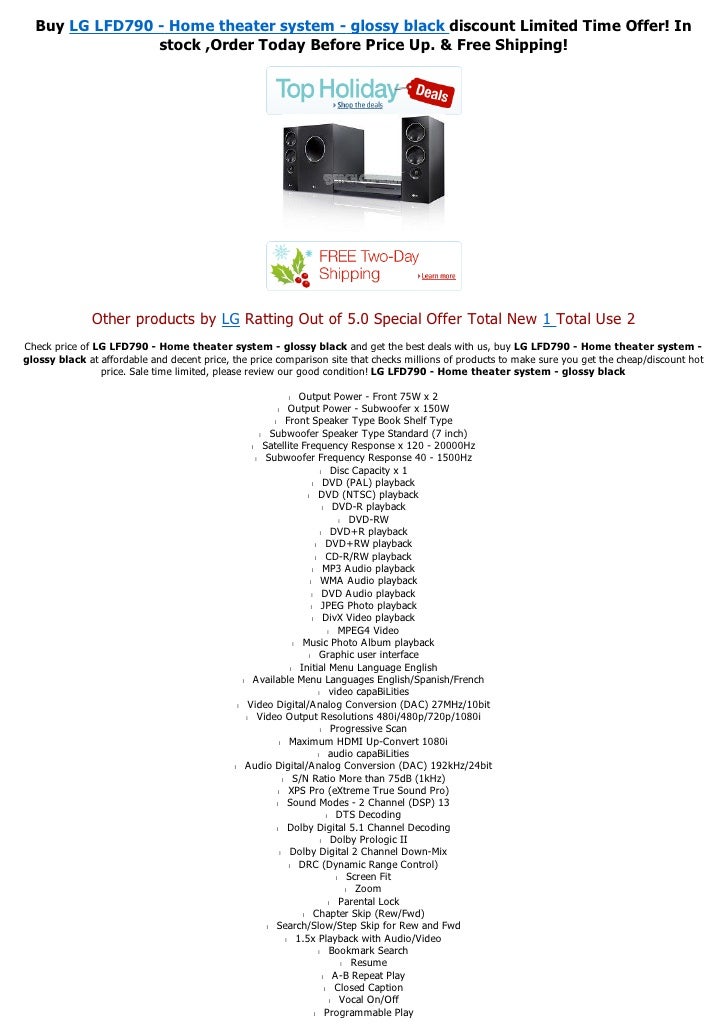 lfd790 home theater system