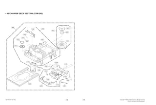 2-3 2-4
• MECHANISM DECK SECTION (CDM-345)
018
439
014
013
017
019
026
015
431
020
A01
A02 001
002
003
016
036
010
012
012A
012A
012
432
432
037A03
A26
 