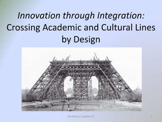 Innovation through Integration:Crossing Academic and Cultural Lines by Design 1 KA Watson, Coastline CC 