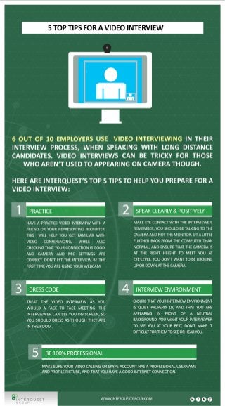 Interview Advice: 5 Top Tips for a Video Interview