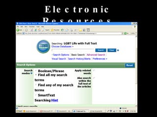 Electronic Resources