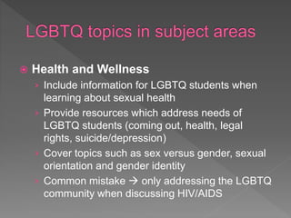 LGBTQ Education and Inclusion [Updated] | PPTX