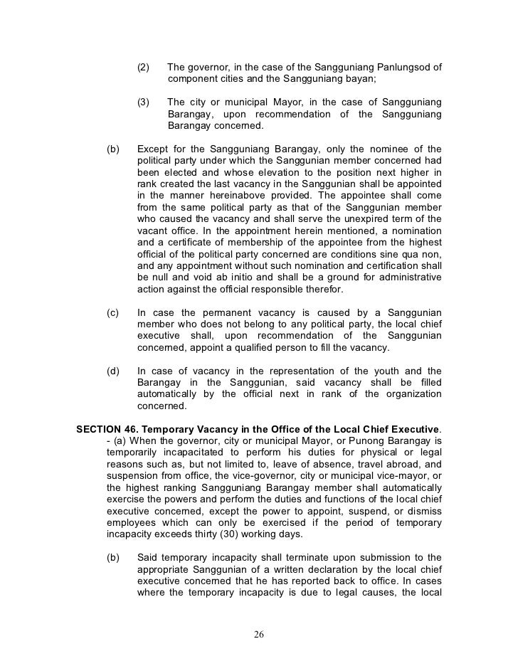 local government code of the philippines Since the formation of local legislative bodies in the philippines, philippine legal codes have been enacted by the legislature, the local government code, . local government code of the philippines Since the formation of local legislative bodies in the philippines, philippine legal codes have been enacted by the legislature, the local government code, .