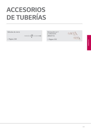229
ACCESORIOS
ACCESORIOS
DE TUBERÍAS
Válvulas de cierre
> Página 230
Derivación en Y
y colectores
(MULTI V)
> Página 232
08 LG AA 2014 ACCESORIOS2.indd 22908 LG AA 2014 ACCESORIOS2.indd 229 4/4/14 10:34:194/4/14 10:34:19
 