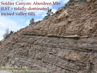 DSC05339
Soldier Canyon: Aberdeen Mbr
(LST – tidally-dominated
incised valley fill)
William W. Little
© 2015 by W.W. Little Geological Consulting, LLC Photo by W. W. Little
 