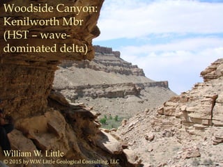 William W. Little
Woodside Canyon:
Kenilworth Mbr
(HST – wave-
dominated delta)
© 2015 by W.W. Little Geological Consulting, LLC Photo by W. W. Little
 