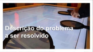 Descrição do problema
a ser resolvido
 