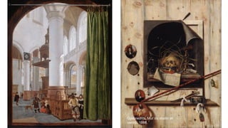 Gysbrechts, Mur du studio et
vanité, 1668
 