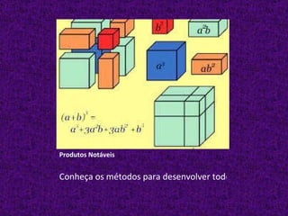 Produtos Notáveis Conheça os métodos para desenvolver todos os produtos notáveis 