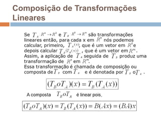 Composição de Transformações Lineares