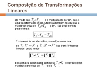 Composição de Transformações Lineares