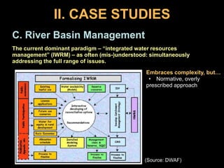 Policy of “closer settlement”; new settlers subsidized- Lease extension- Debt forgiveness- Rabbit fence, dingocontrolAim- Unknown- Political (urban demand)-  borrowing capability for “drought-proofing”-  economic hardship- Reduce predation onsheep Outcome- Pressure on rangeland -  vulnerability; reduced economy of scale; move into marginal land- Debt decreased financialviability of ranches-  value of leases incollateral  debt- Loss of kangaroo predator  pressure on range