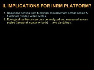 - Reliance on imported nutrients - ISFM, rotation, tillage (C)