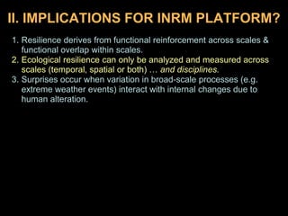 Resilience: concepts & implications for CG-wide research collaboration