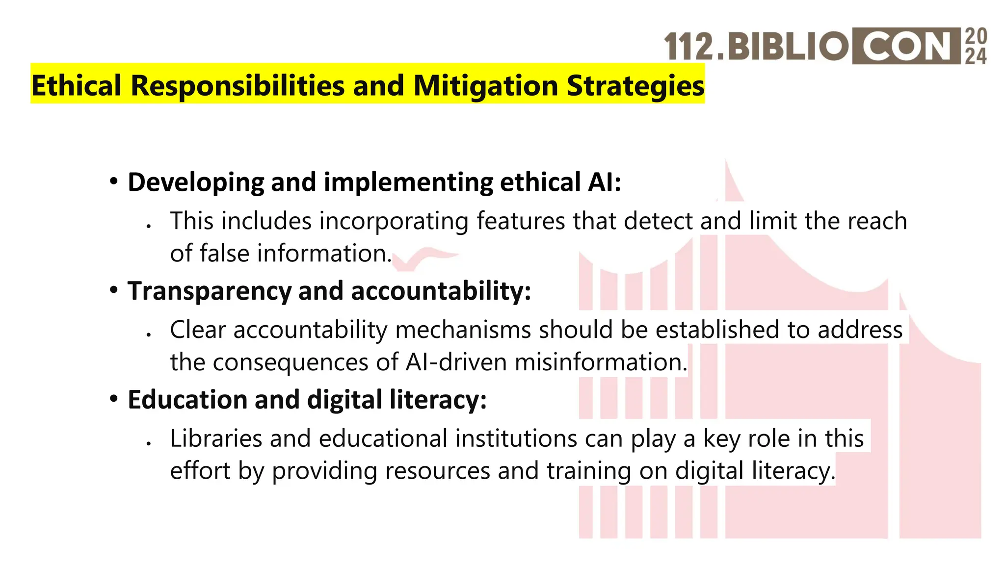 AI and Ethics and Misinformation in Libraries | PDF