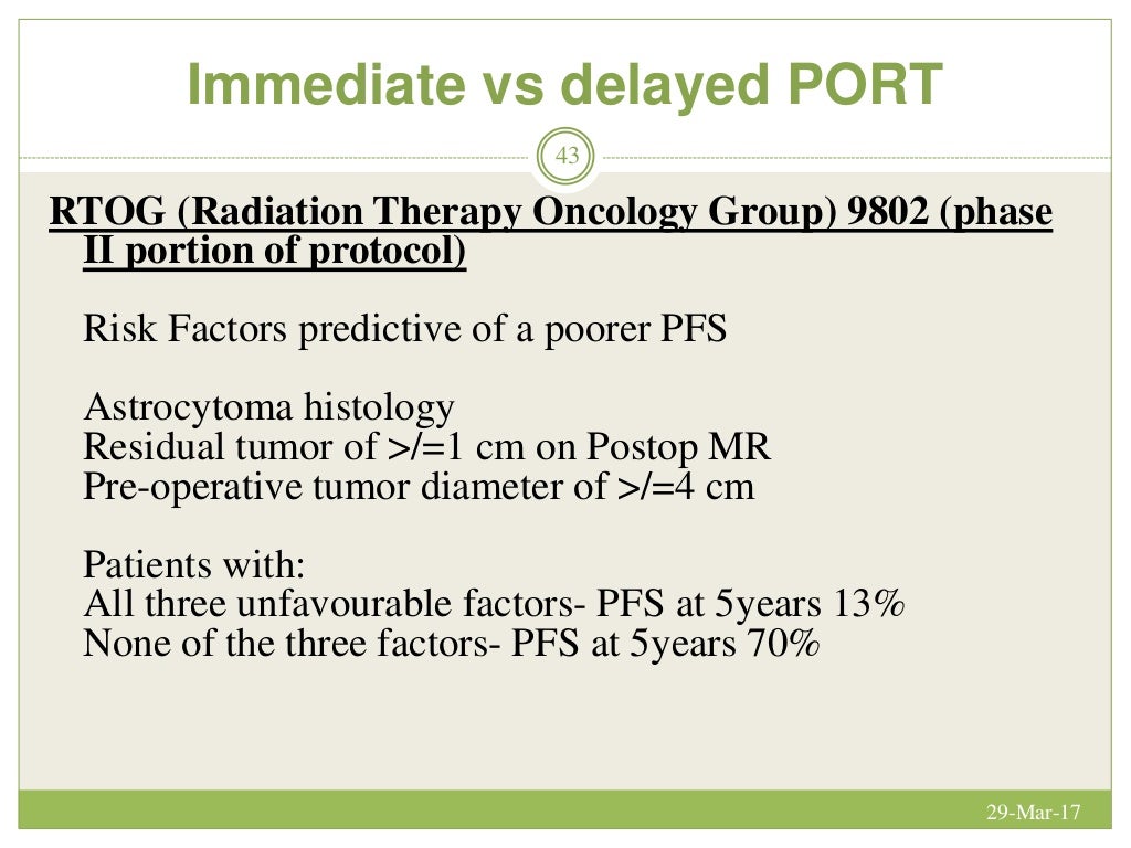 Low grade glioma management
