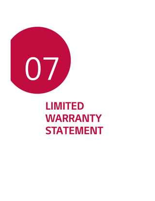 LIMITED
WARRANTY
STATEMENT
07
 