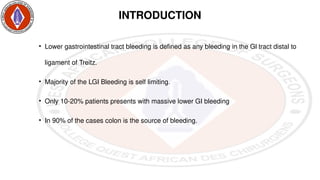 Lower GI Bleeding powerpoint presentation | PPTX