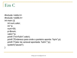 Exemplo #biblioteca <math.h> real operador ( real x, real y); INICIO ( ) { real  x,y,r;  ESCREVER ("\nDigite um numero a ser elevado"); LER ("%f,",&x); ESCREVER ("\nDigite o expoente"); LER("%f,",&y); r= operador(x,y); ESCREVER ("\nResultado %f",r); "PAUSA"; } real operador( real x, real y){ real  resultado; resultado=expoente ( log ( x ) * y ); returna resultado; } 