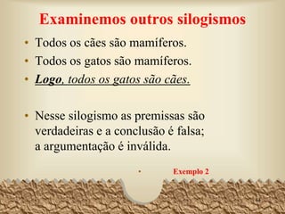 • TERMOS - Segundo a primeira regra o
silogismo contém somente três termos, a saber:
•
Termo Menor [t] - isto é, o termo de menor
extensão. É o sujeito da conclusão.
• Termo Médio [M] - isto é, o termo responsável
pela união dos extremos na conclusão lógica,
tornando assim possível o silogismo.
• Termo Maior [T] - isto é, o termo de maior
extensão. Constitui o predicado (ou o atributo) da
conclusão.
44
 