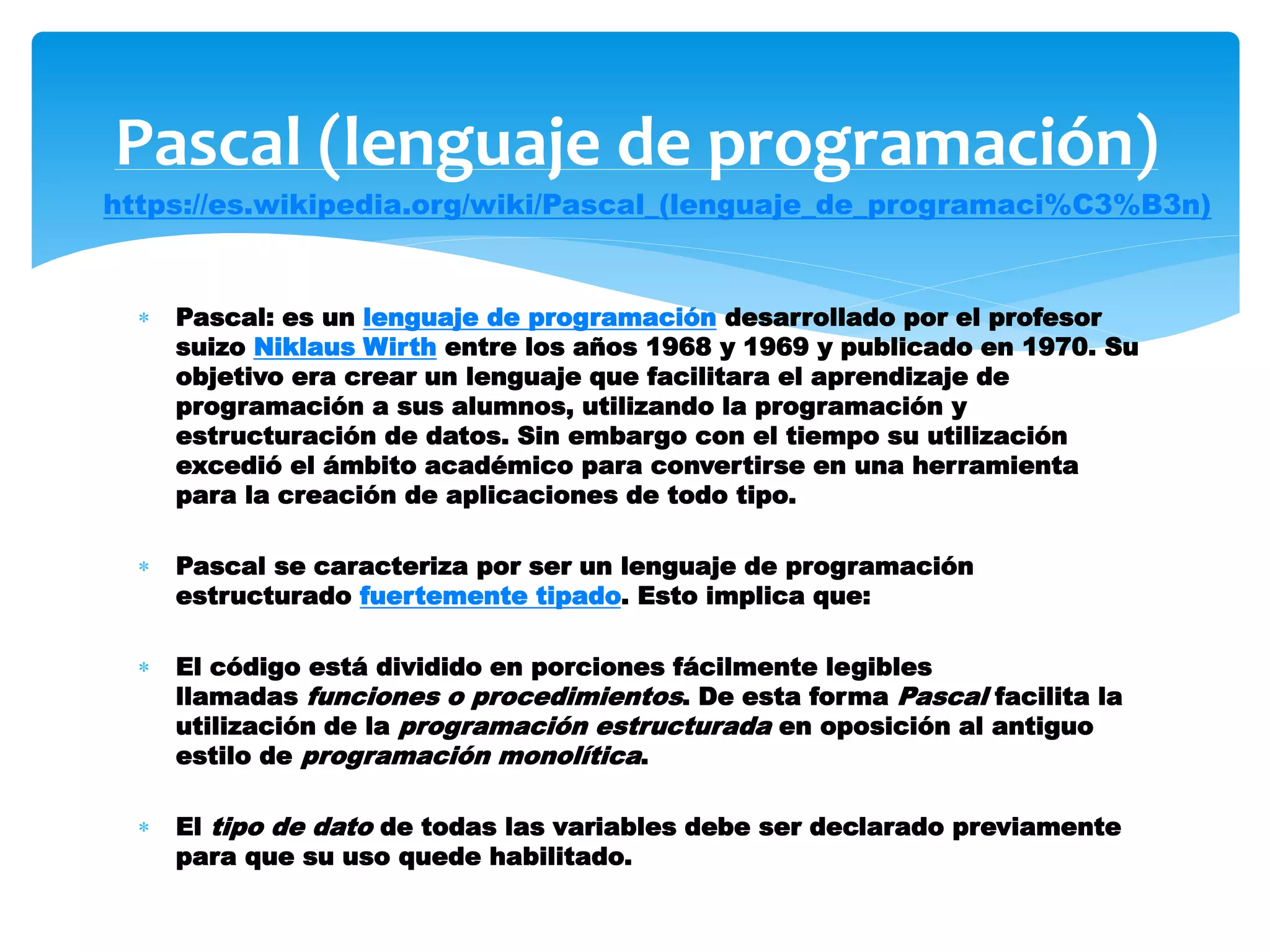 Lógica De La Programación Y Lenguaje de Pascal | PPTX | Programming ...