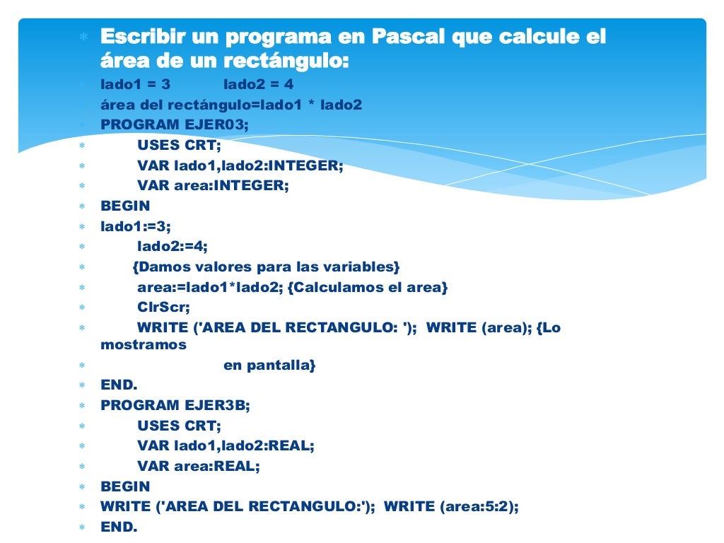 Lógica De La Programación Y Lenguaje de Pascal