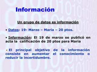 Información