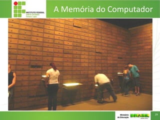 A Memória do Computador
29
 