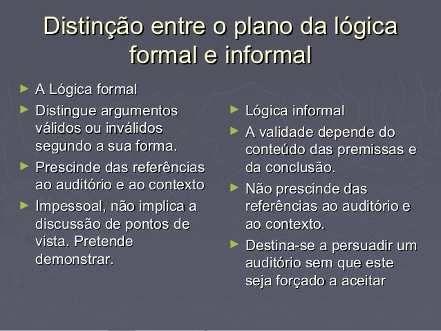 Lógica informal argumentação