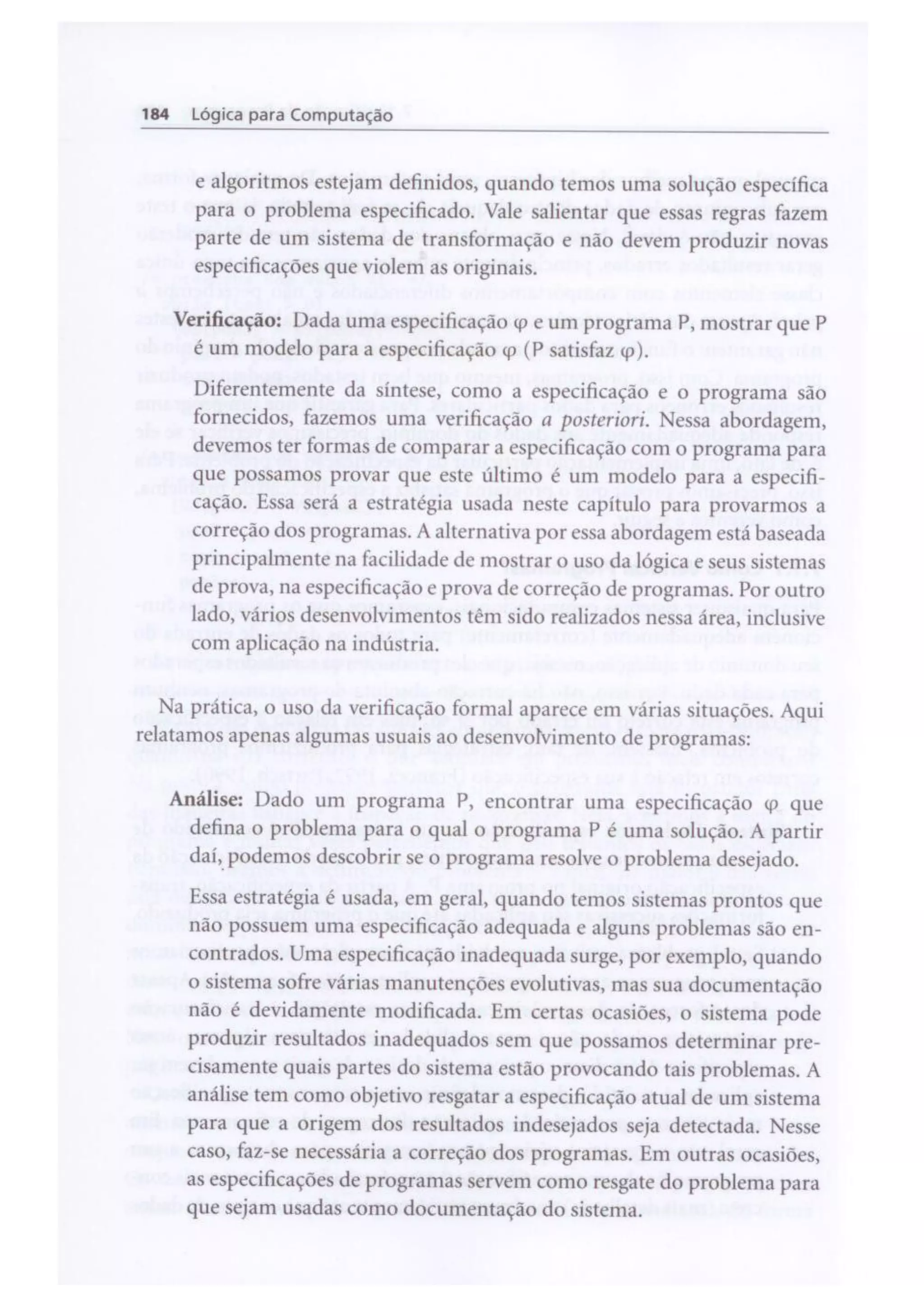 Lógica para computação   silva-finger-melo