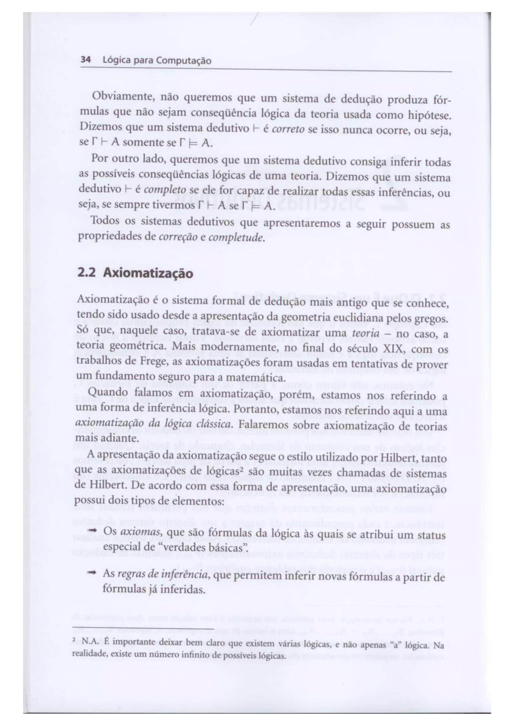 Lógica para computação   silva-finger-melo