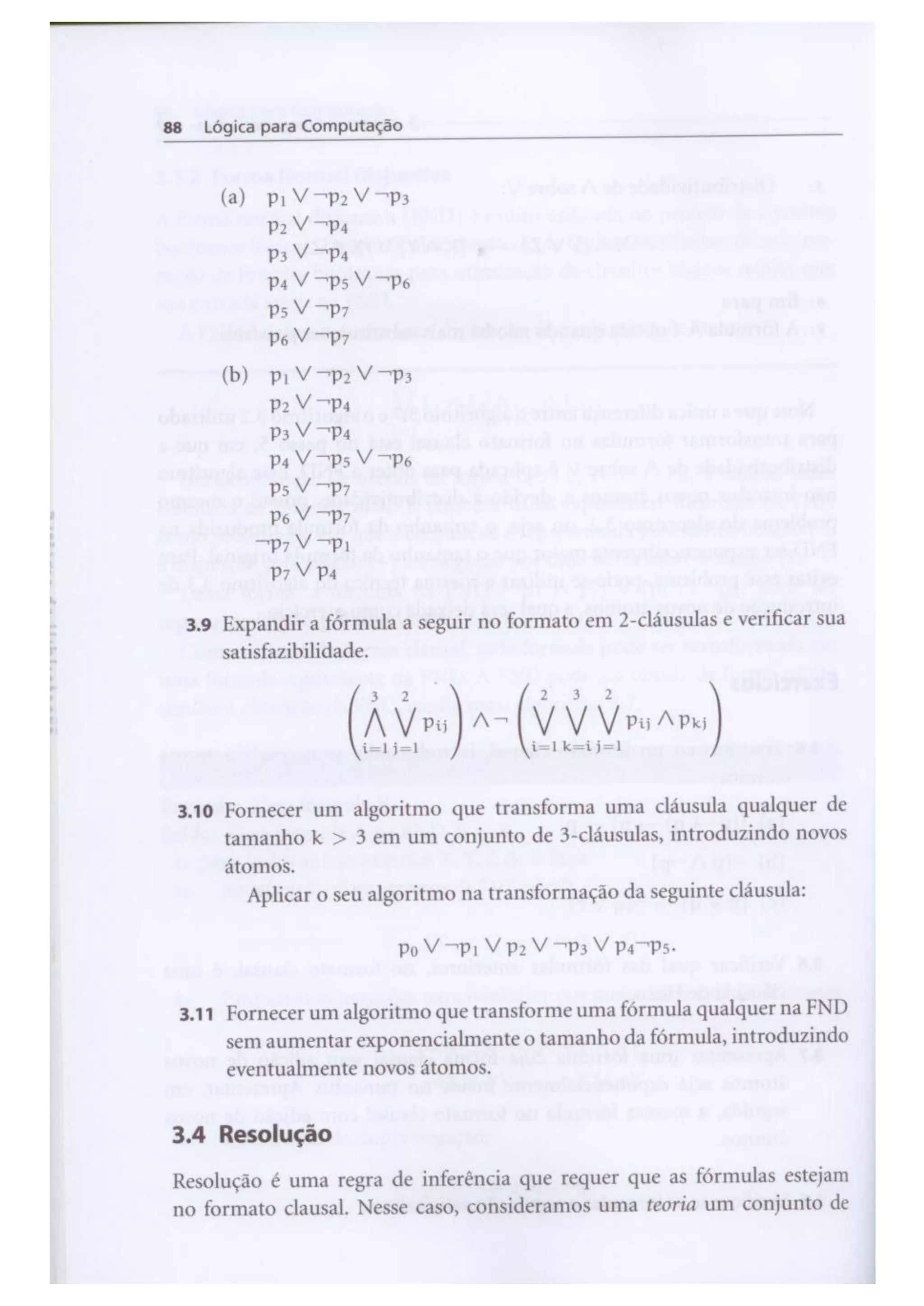 Lógica para computação   silva-finger-melo