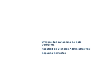 Universidad Autónoma de Baja
California
Facultad de Ciencias Administrativas
Segundo Semestre
Lógica para
La toma de
decisiones Unidad II
Lógica Formal
 