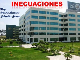 INECUACIONES
Mag.
Wilderd Alejandro
Cabanillas Campos
 