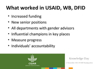 The ILRI Gender Team: 2013-2014 highlights