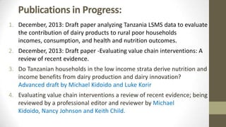 ILRI Monitoring, Evaluation and Learning (MEL) Team: 2013 highlights and 2014 plans