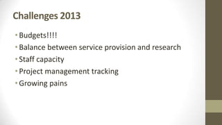 ILRI Monitoring, Evaluation and Learning (MEL) Team: 2013 highlights and 2014 plans
