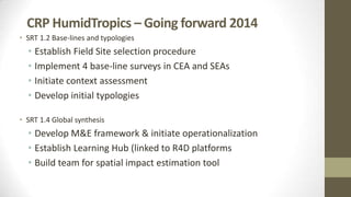 ILRI Monitoring, Evaluation and Learning (MEL) Team: 2013 highlights and 2014 plans