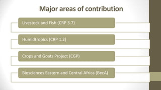 ILRI Monitoring, Evaluation and Learning (MEL) Team: 2013 highlights and 2014 plans