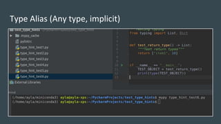 Python type hints | PPT