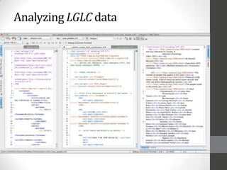 Analyzing LGLC data
 