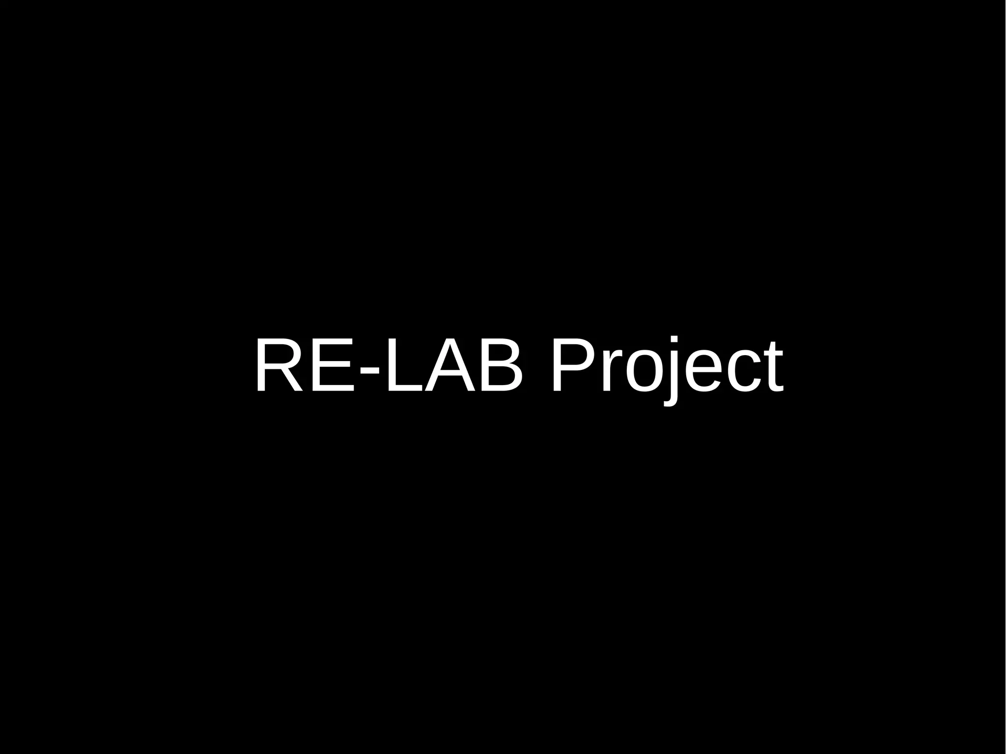RE-LAB Project
 