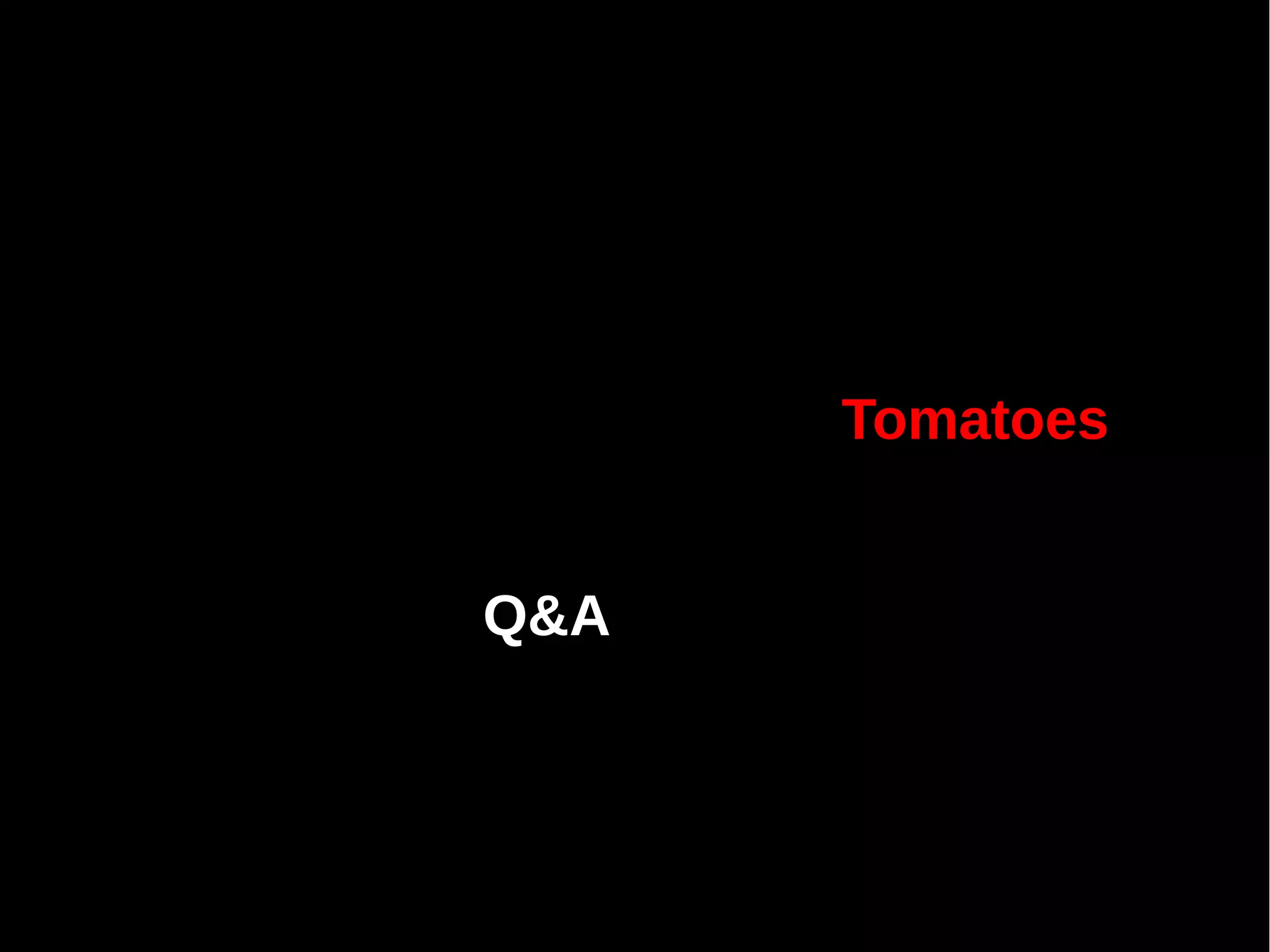 Tomatoes


Q&A
 