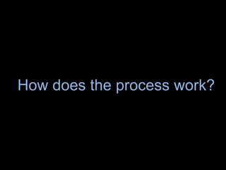 How does the process work?
 