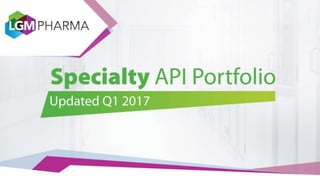 API Portfolio: Updated Q1 2017
 