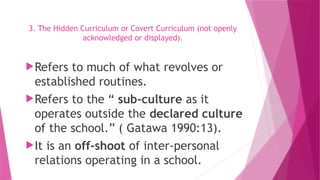 Comprehensive Overview of Curriculum Studies and Types in Education | PPTX