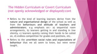 Comprehensive Overview of Curriculum Studies and Types in Education | PPTX