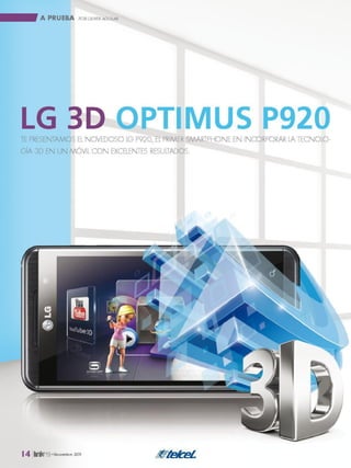 Lg optimus 3D Sus detalles