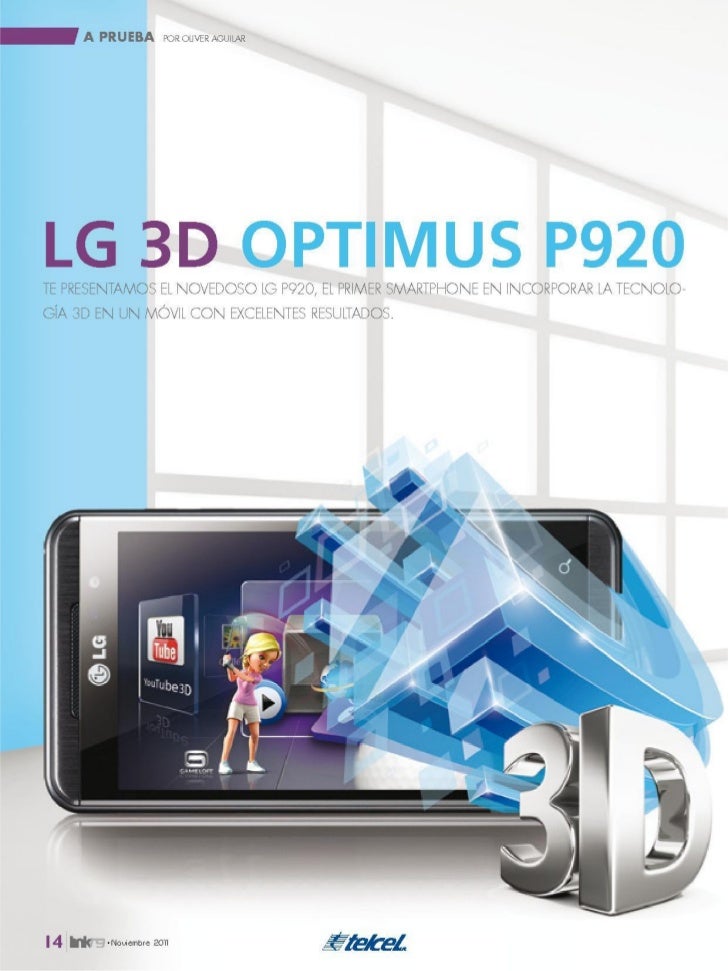 Lg optimus 3D Sus detalles